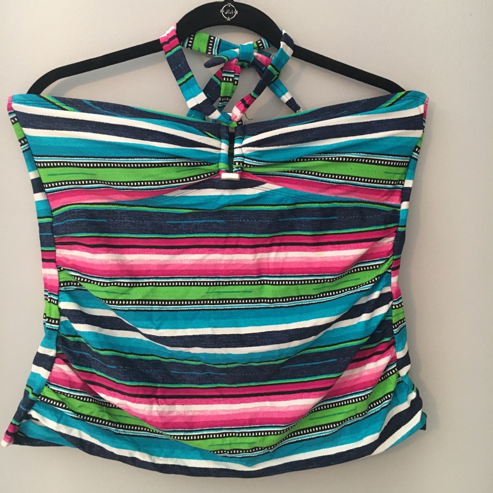 Chaps halter swim top